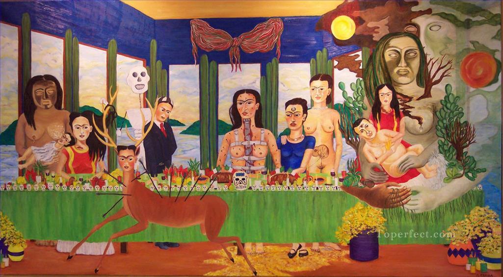 Last Supper feminism Frida Kahlo Oil Paintings